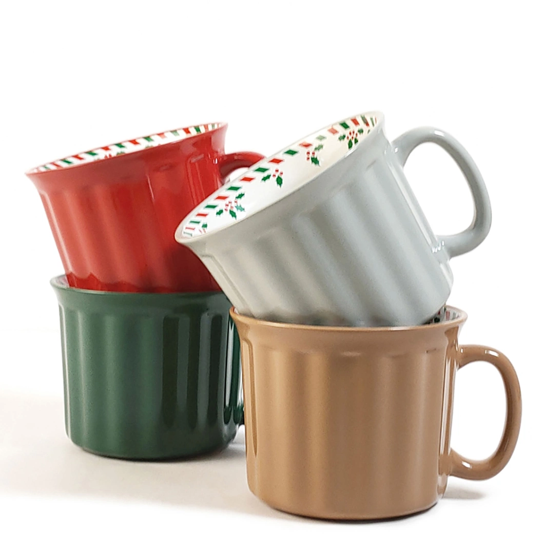 Los nuevos regalos promocionales diseño OEM Mug de cerámica taza de café al por mayor de 18oz.