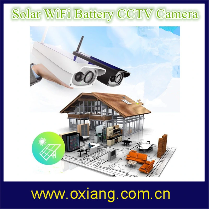 IP66 Outdoor Solar Surveillance Camera 1080P 2 Way Communication WiFi Battery Camera