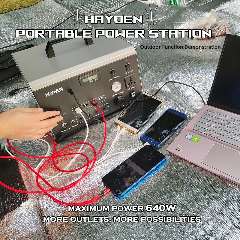 Hayoen Outdoor-Nutzung Stromgenerator Sonnensystem Solar Light Camping Powerbank