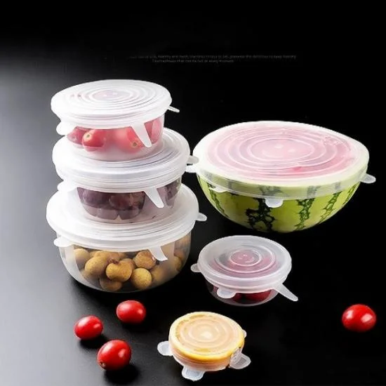 Customized Silicone Cover Seal Reusable Stretch Lid Vacuum Food Storage Cover Manufacturers