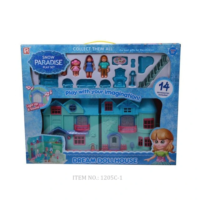 Villa Musical Lights Play House Scene Assembling Educational Toys