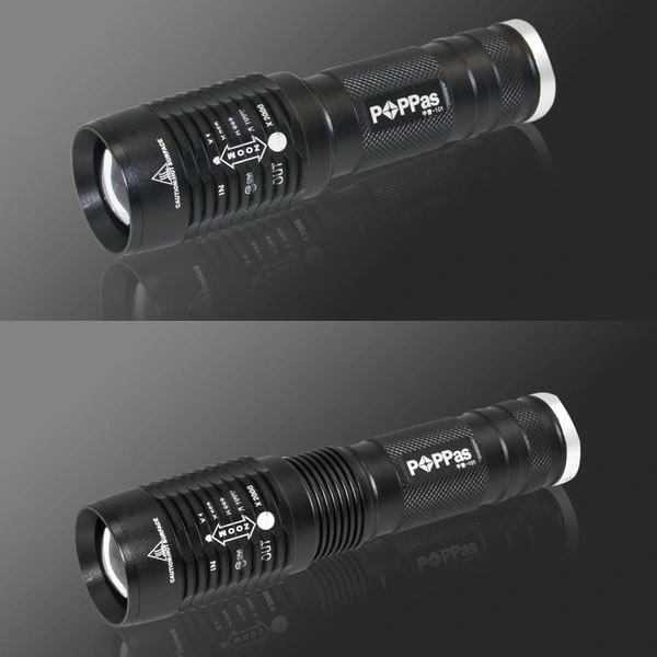 Outdoor Aluminum Zoomable CREE Xm-L T6 LED Torch Light LED Flashlight