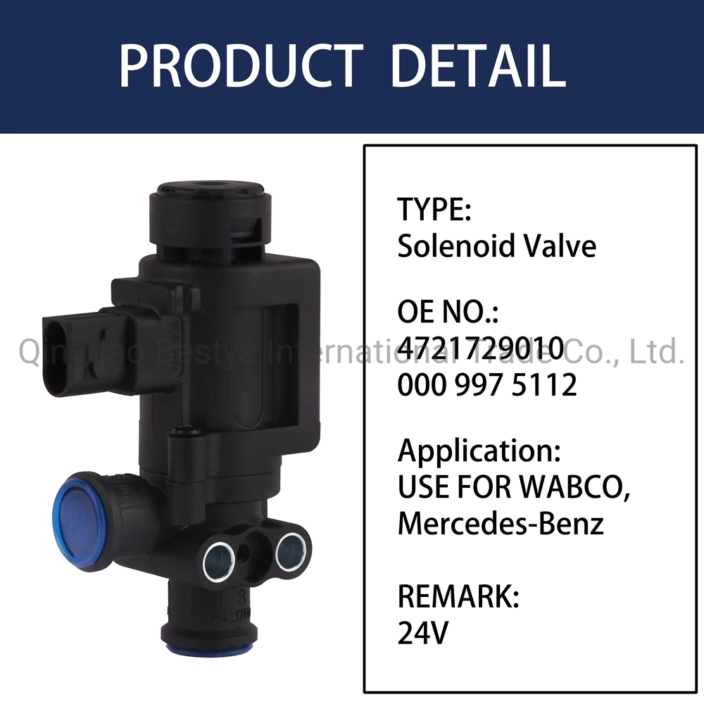 4720706390 0049975536 0049979336 1506134 High quality/High cost performance 24V Daf Wabco Car Solenoid Valve