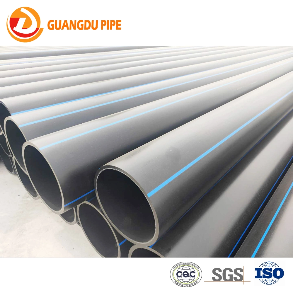 Professional Manufacturer PE High Density Polyethylene Water Supply Plastic HDPE Pipe for Drainage Sewage Irrigation Gas and Oil Transportation