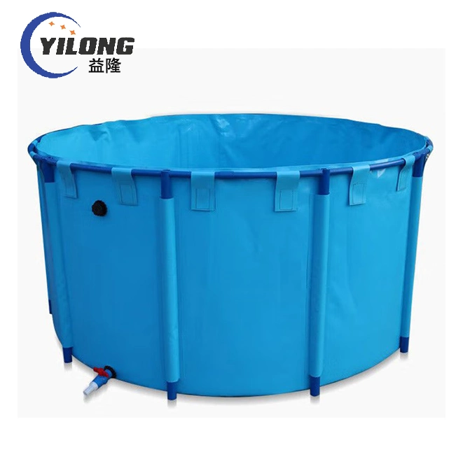 Plastic Farme PVC Coated Tarpaulin Fish Round Pond Collapsible Water Storage Tank