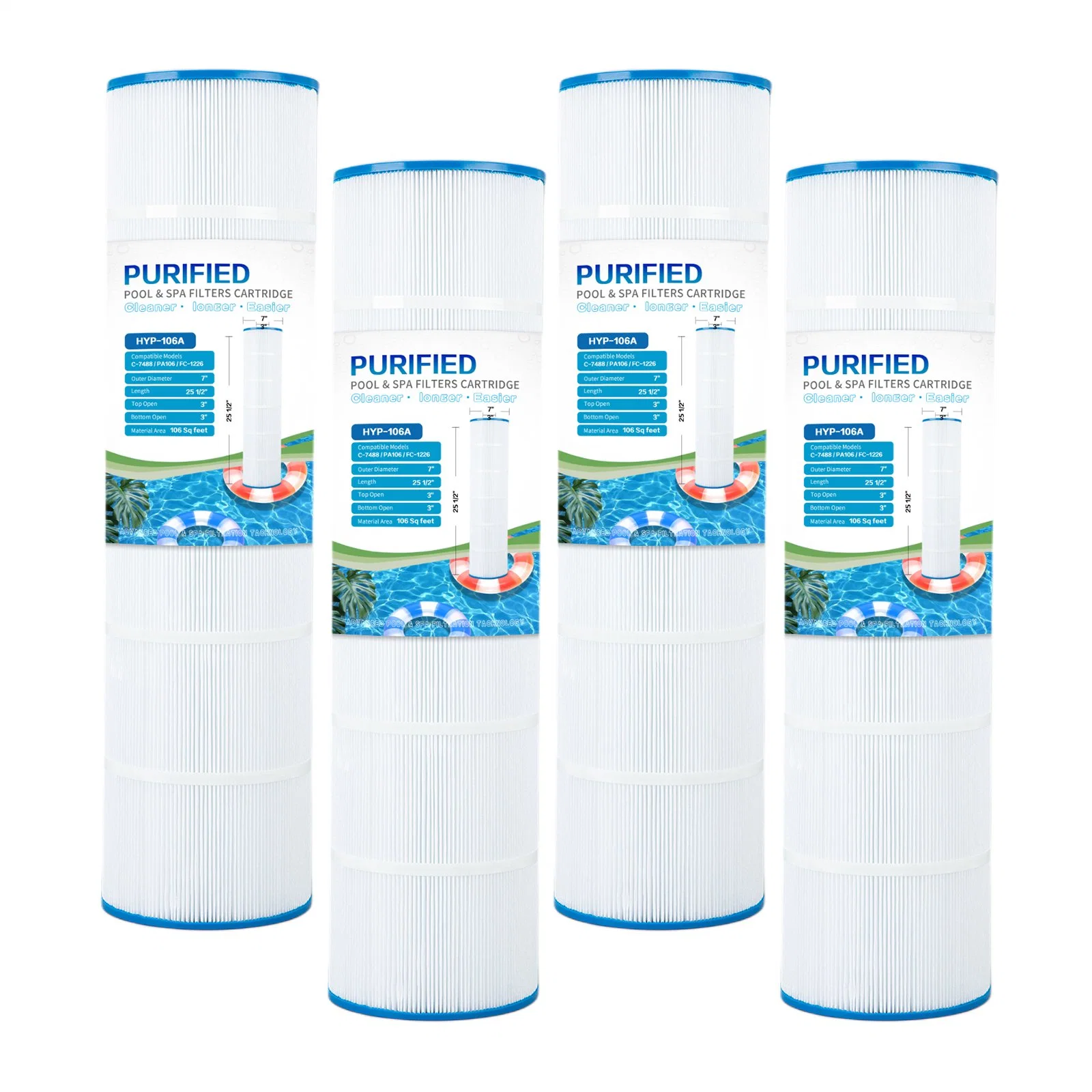 Hot Tub PP Pleated SPA Filter /Polyester Swimming Pool Filter Cartridge