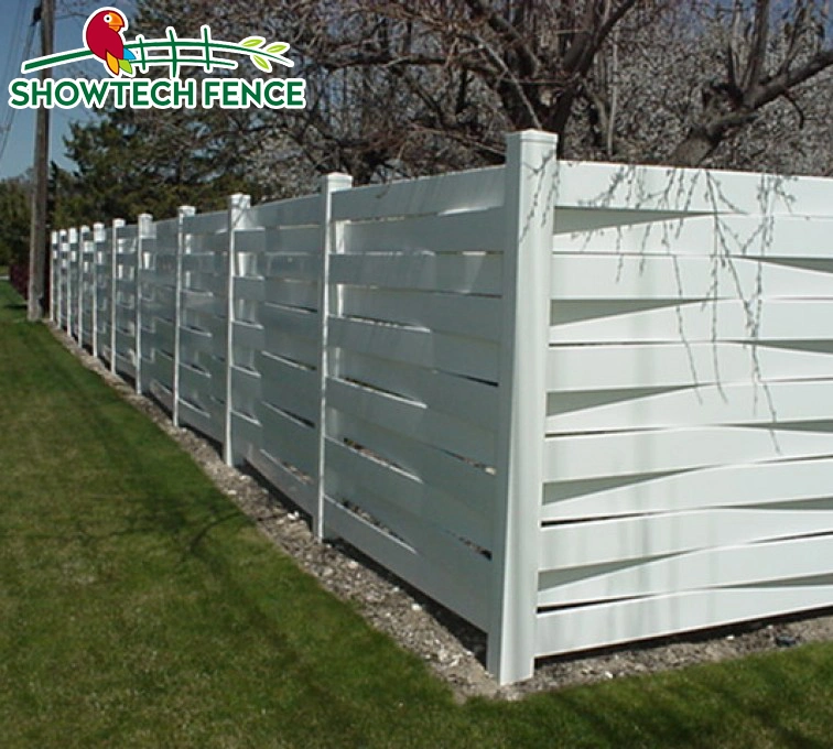 Environmental 100% Virgin PVC Vinyl Basket Wave Garden Fence