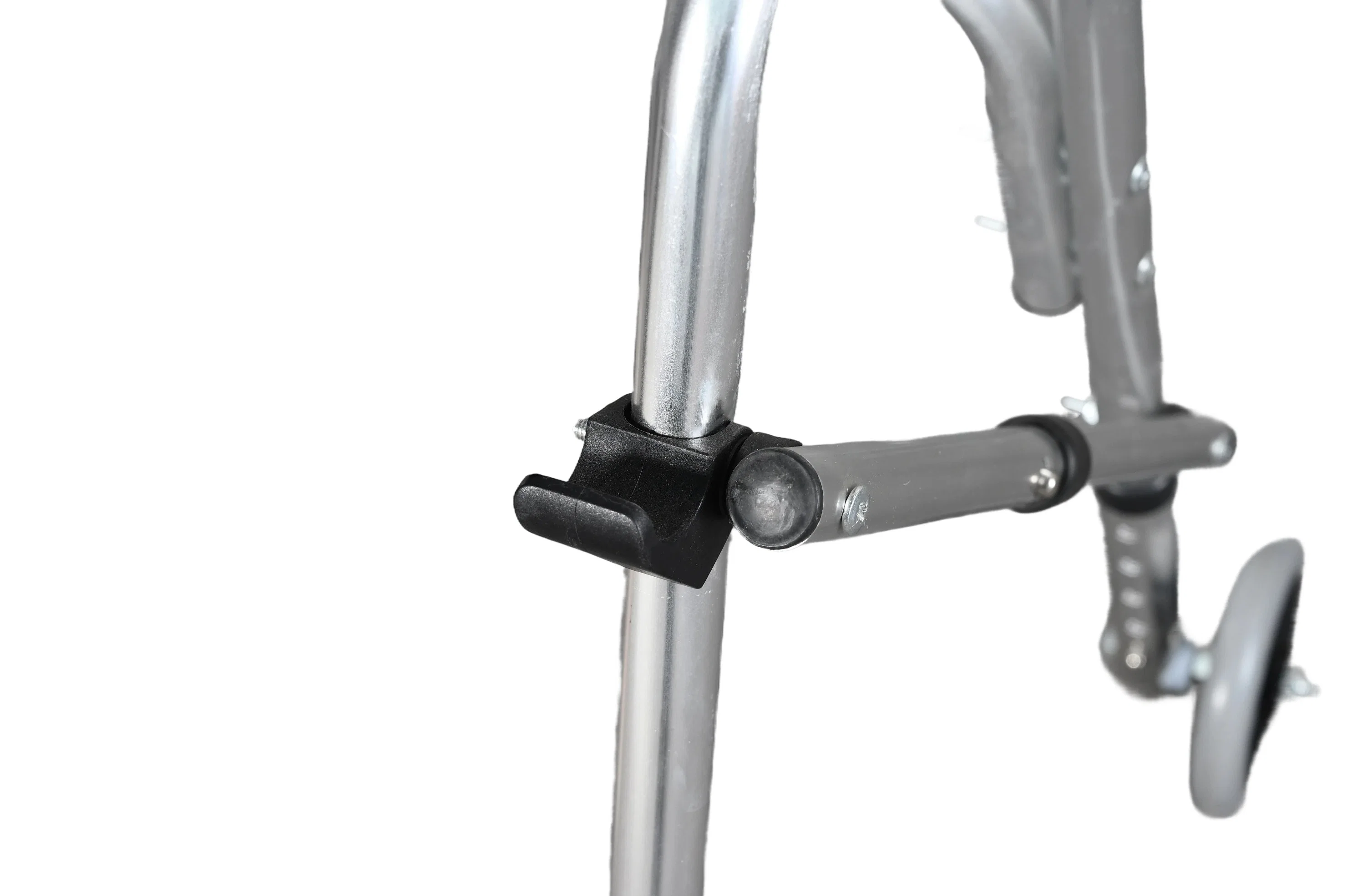 [PS-SST10-IV] Lightweight Aluminum Foldable Medical Walker with Swivel Wheels for Elderly Walking and Patient Rehabilitation as Hospital Equipment