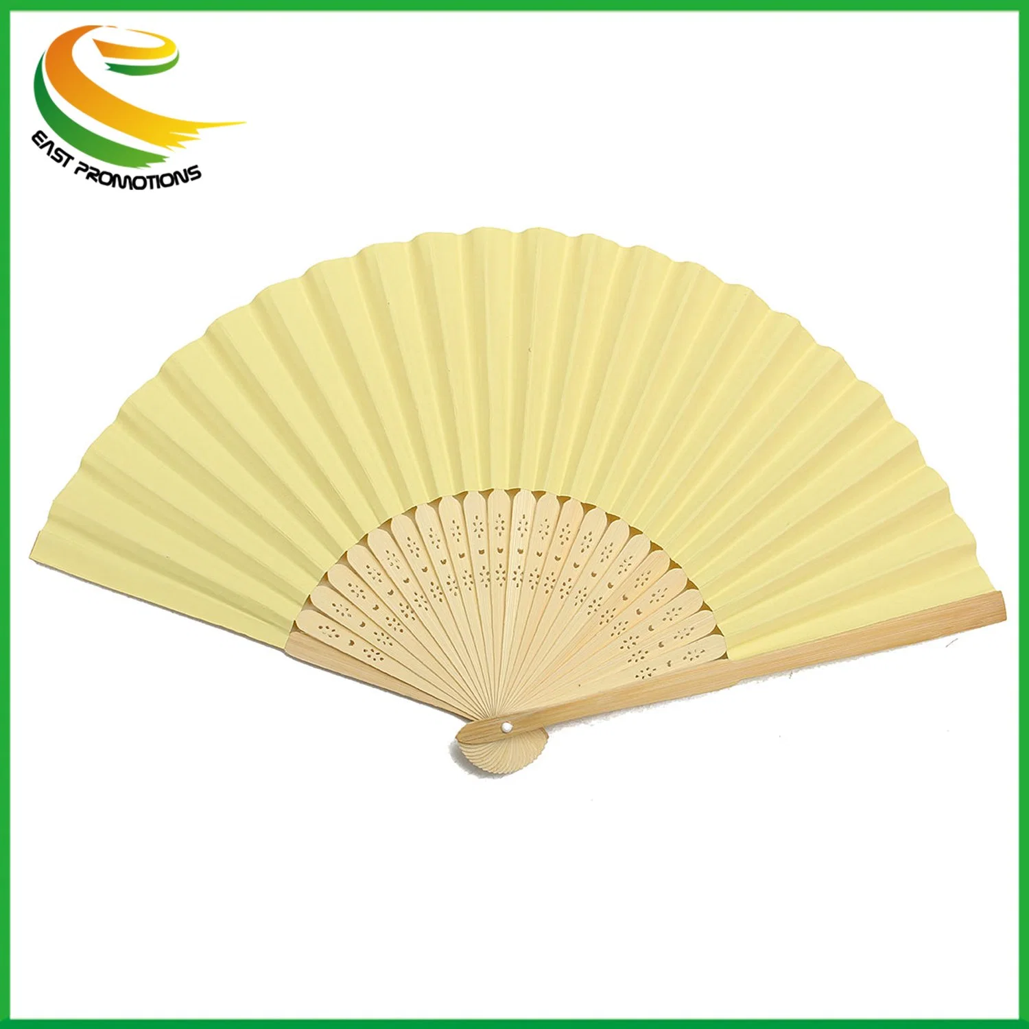 Promotional Custom Printed Bamboo Craft Paper Hand Fan