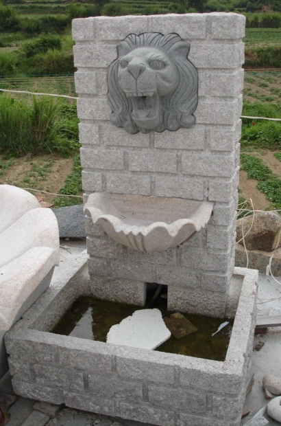 Landscape Wall Marble Water Fountain Stone Carving