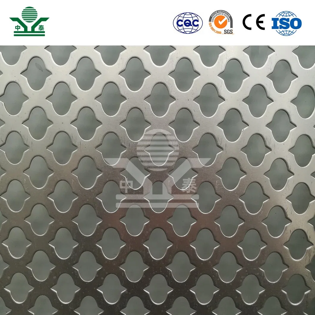 Zhongtai Stair Railing Perforated Metal Mesh China Mayorista/Proveedors Acero inoxidable Chapa perforada 2mm aluminio Metal material Chapa perforada Acero