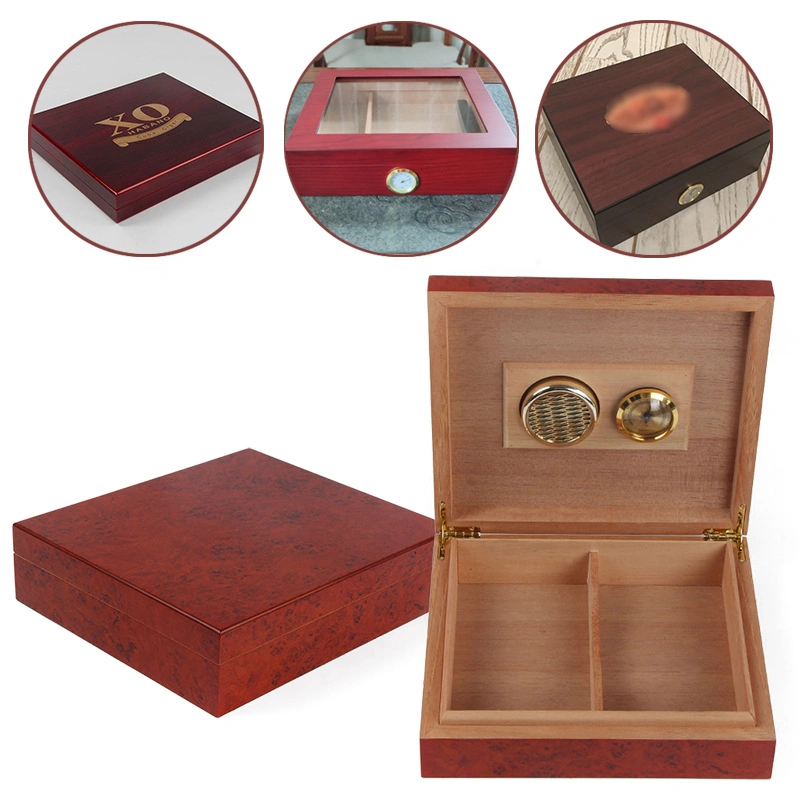 Wooden Box Cigar Wooden Wooden Factory Matte Paint Gift Solid Cedar Packaging Wood Box