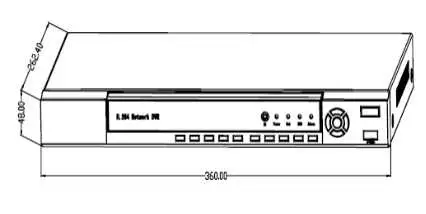 16 Channel 5 in 1 Ahd Tvi Cvi IP Xvr DVR CCTV Digital Video Recorder