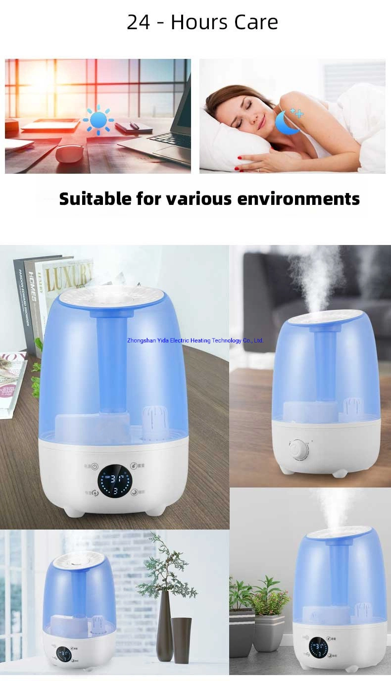 Amazon Top Selling 4L Digital Control Humidifier LED Light Timer Anion New Adjustable Humidifier