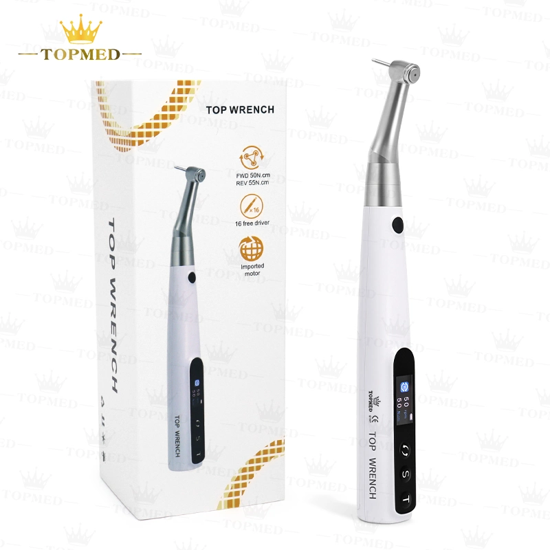 360 Rotate Freely Wireless Handpiece 16 Free Drivers Torque Wrench Dental Equipment