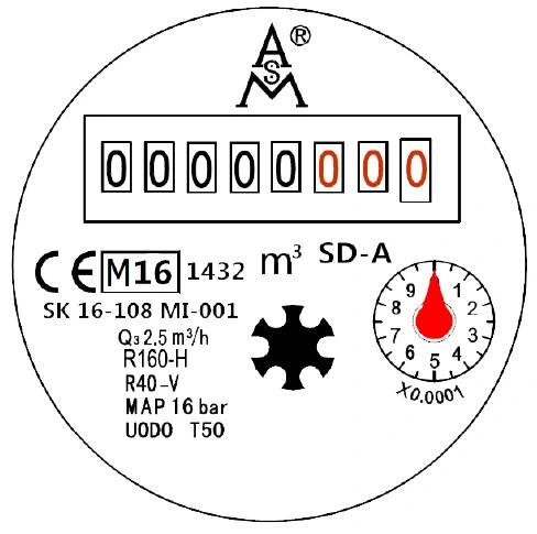 Civil Single Jet Dry Vane Wheel Water Meter