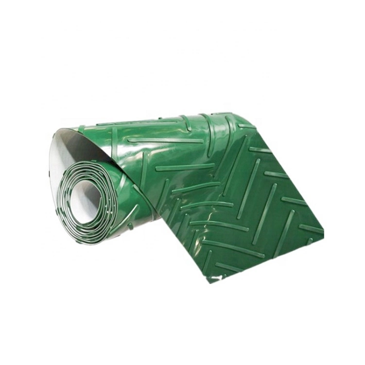 Guide Strip Sidewall Green High Efficiency Luggage Conveyor Belt