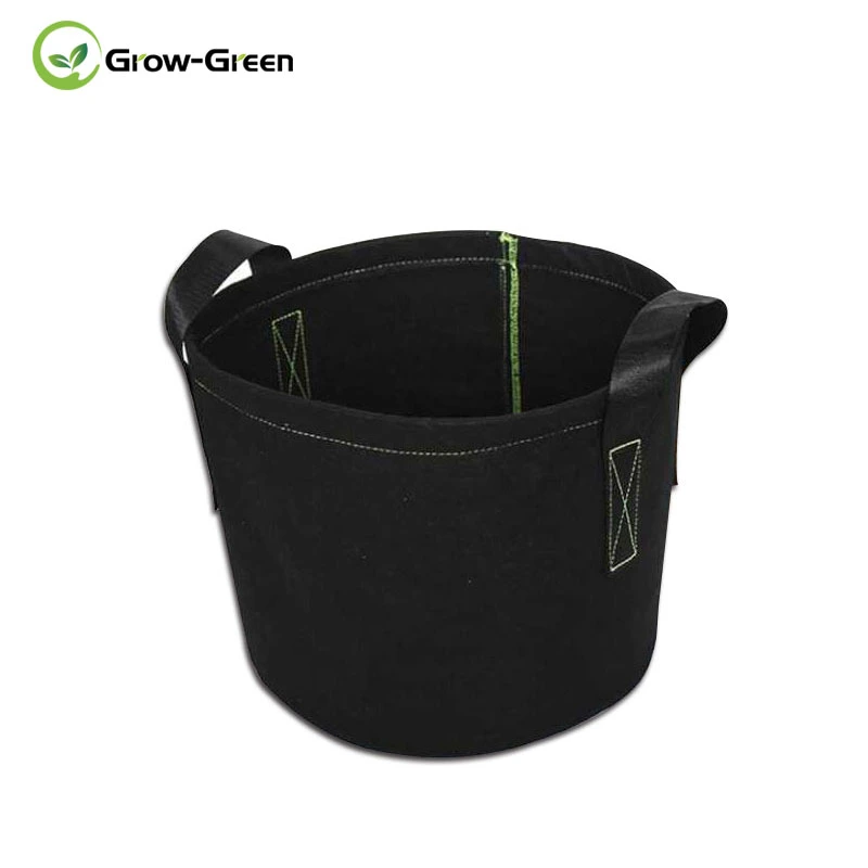Grow-Green 3-Pack Grow Bags, 7 Gallonen Garten Pflanzbeutel mit Griffen und Zugangsklappe für Kartoffel, Karotte, Zwiebel, Tomatengemüse (Grün)