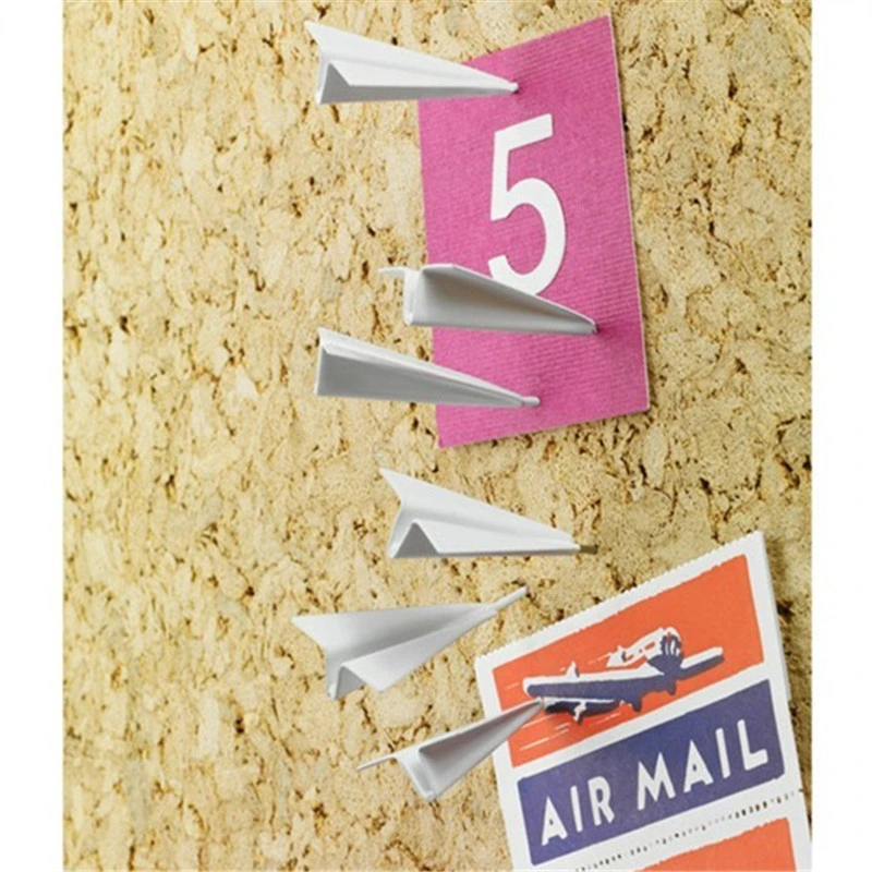 Creative Cork Aircraft thumback Message Board papel tridimensional de forma de tachuela Pasador de dibujo