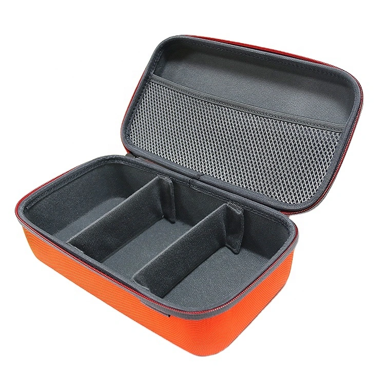 Stoßfest Schutz tragen Reise Paket Wasserdicht PU Nylon Werkzeuge hart Shell EVA Aufbewahrungstasche Verpackung EVA Tragetaschen Case mit Tasche und Trennwände