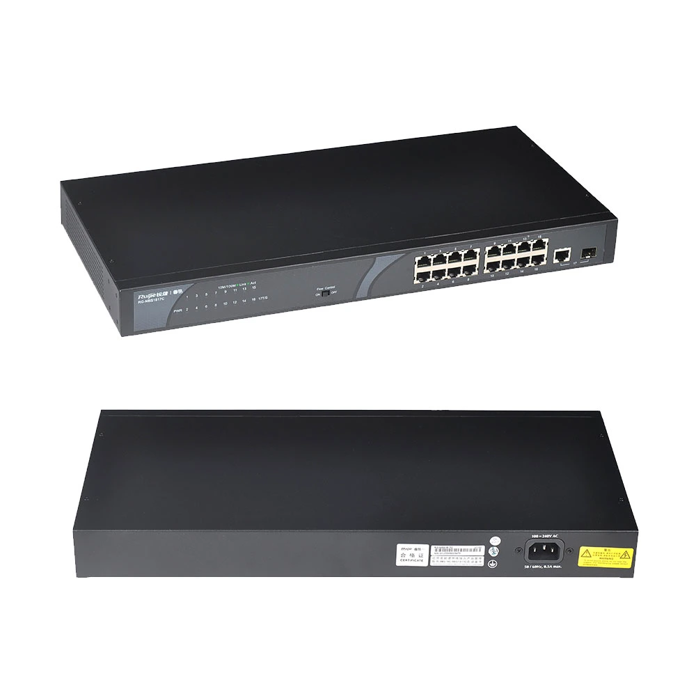 Desktop de metal Plug and Play Ethernet com switch de rede de 16 portas Separador de rede