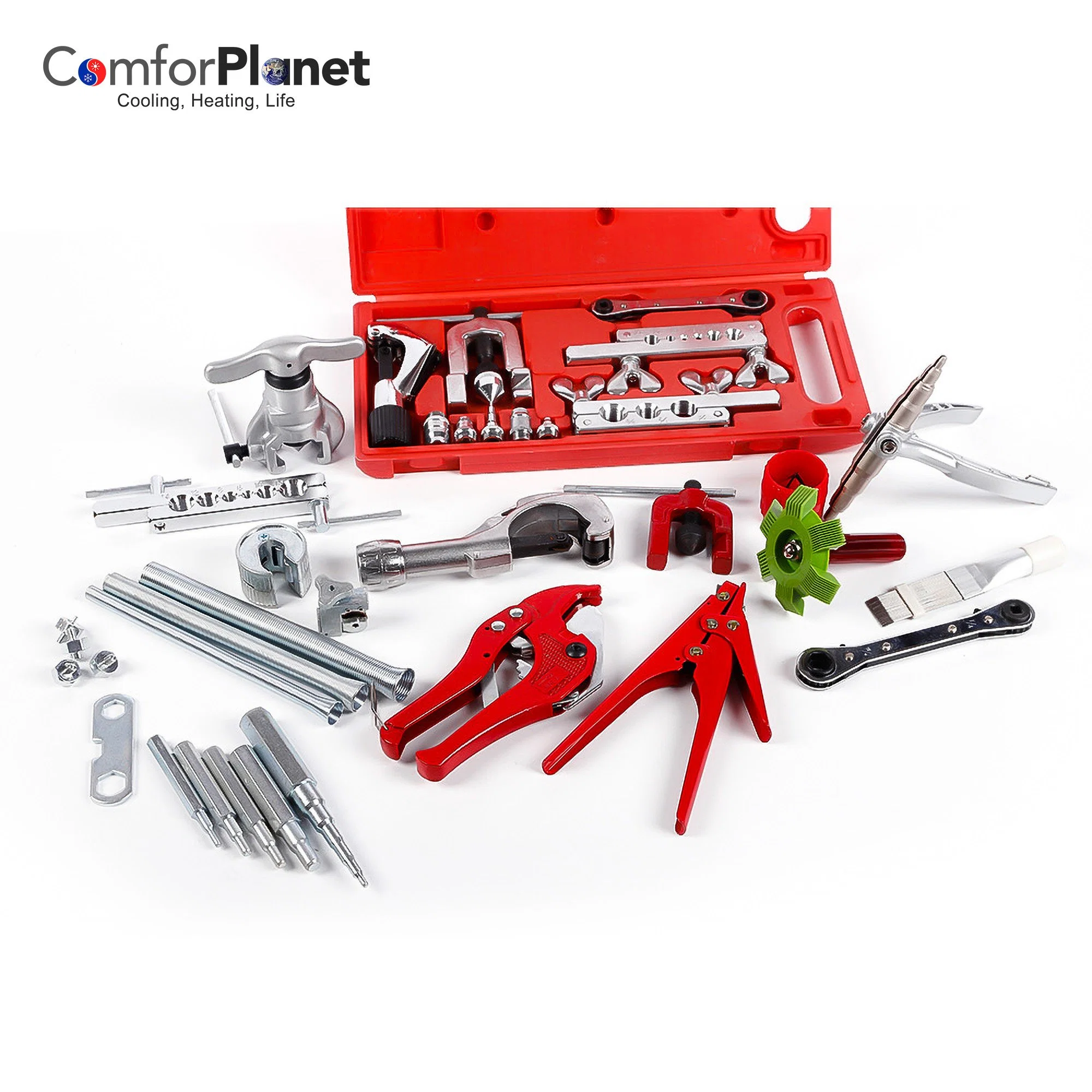 Refrigeration Hand Tool Set Copper Pipe Tube Flaring Kit Flaring Tool Set for Air Conditioning