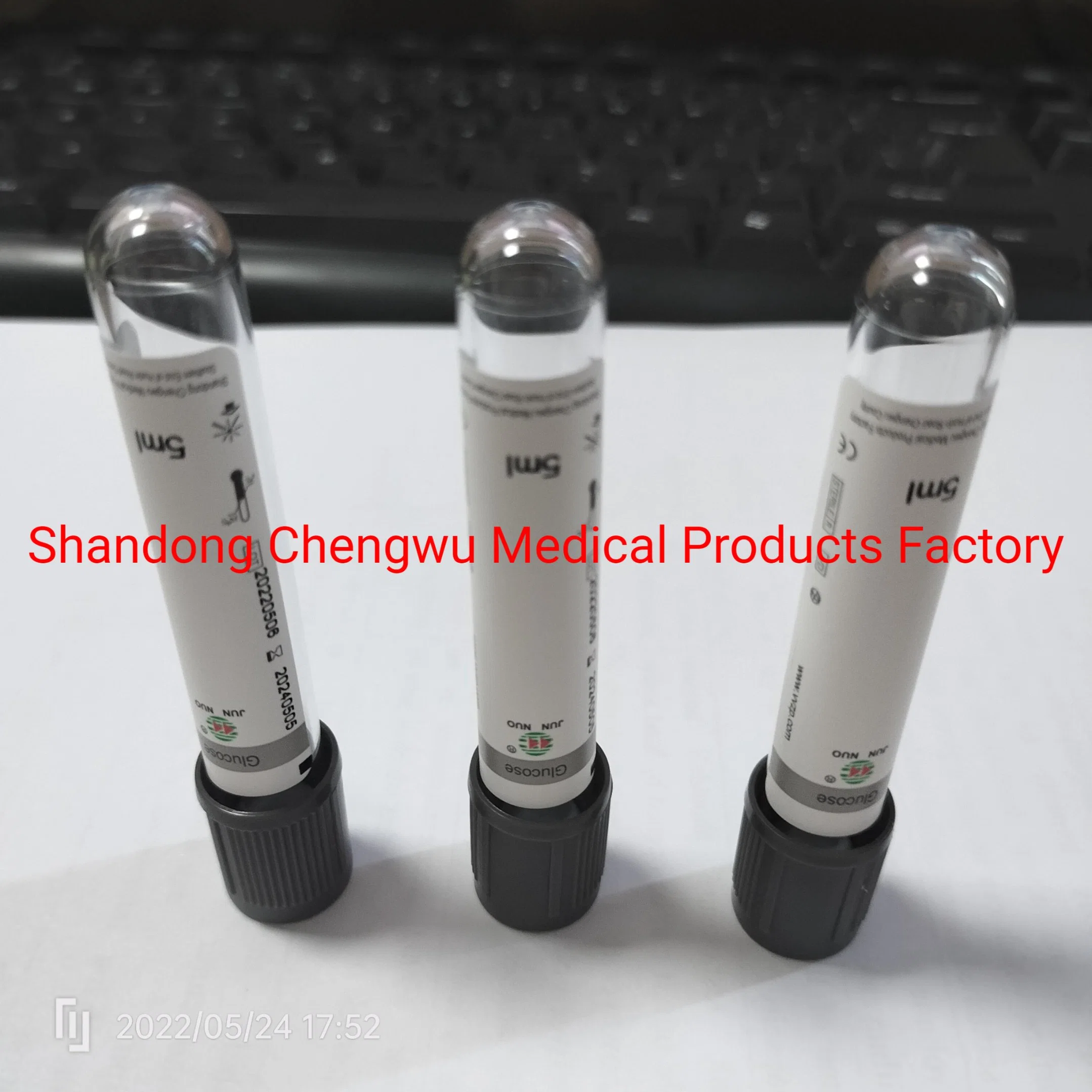 Glass Pet Vacuum Glucose Test Clot Blood Collection Tube