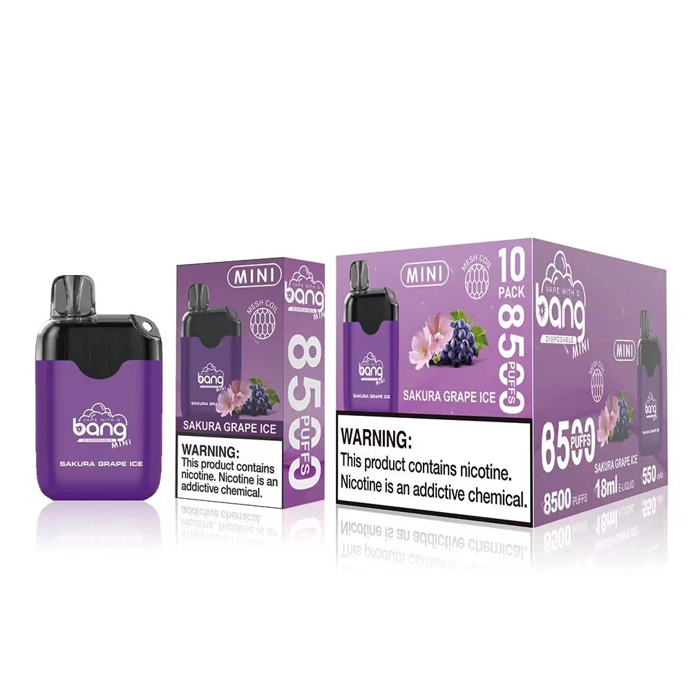 Bang de 8500 Puffs Zbood Print Logo pantalla de visualización Funny 26mL Biffbar Eyone E CIG desechable VAPE