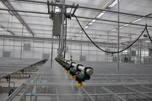 Irrigation System of Greenhouse - Fixed Drop-Hanging Spray and Automobile Drip Arrow Irrigation