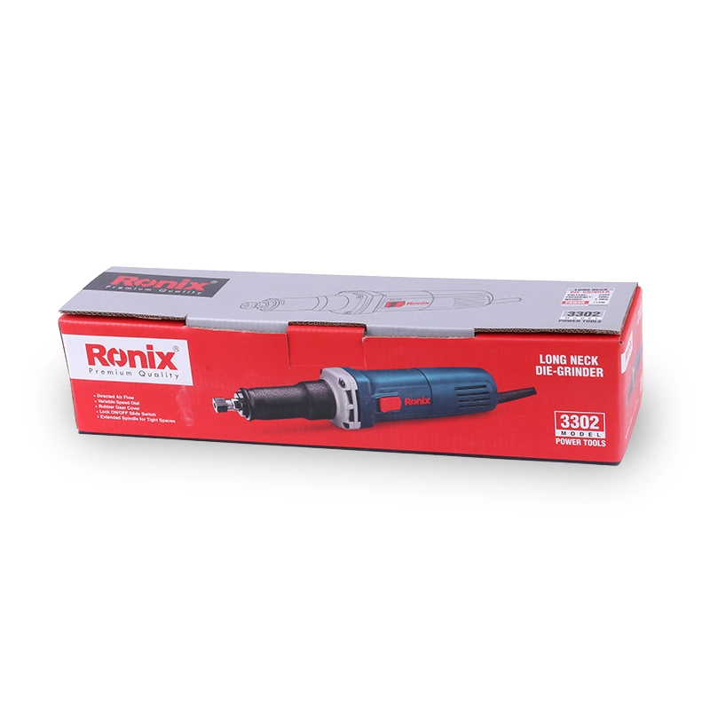 Ronix 3302 Extra Long Neck Air Straight Die Grinder Extreme Series 710W Motor with 12000-28000rpm Die Grinder