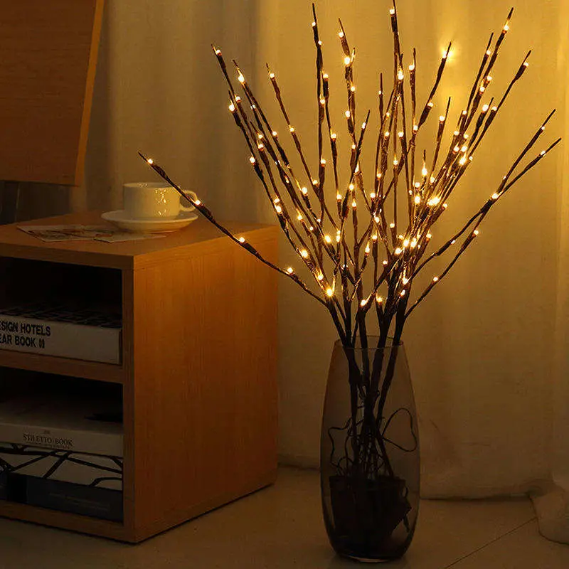 20 светодиодный Branch batter DIY Fairy String Lights Indoor Bedroom Рождество