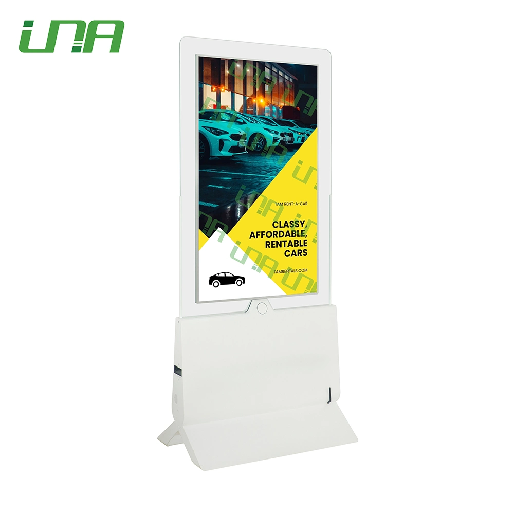 Floor Standing Double Side Glass 43inch LCD Advertising Display for Advertising