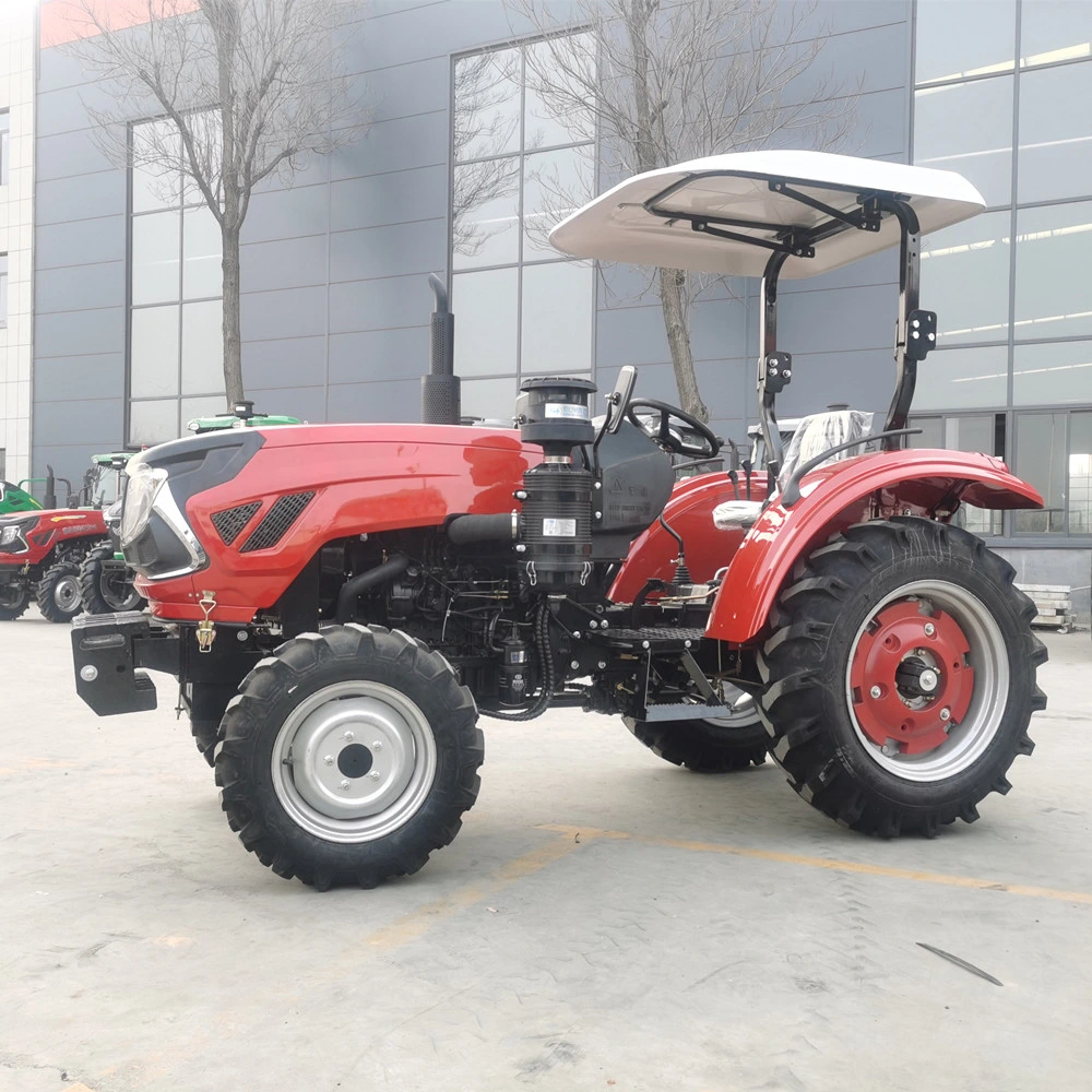 Garden Farm Use Cheap Price Tractor 4WD 60HP Compact Strong Power Sunshade Trator Agricultural Machinery Mini Tractor