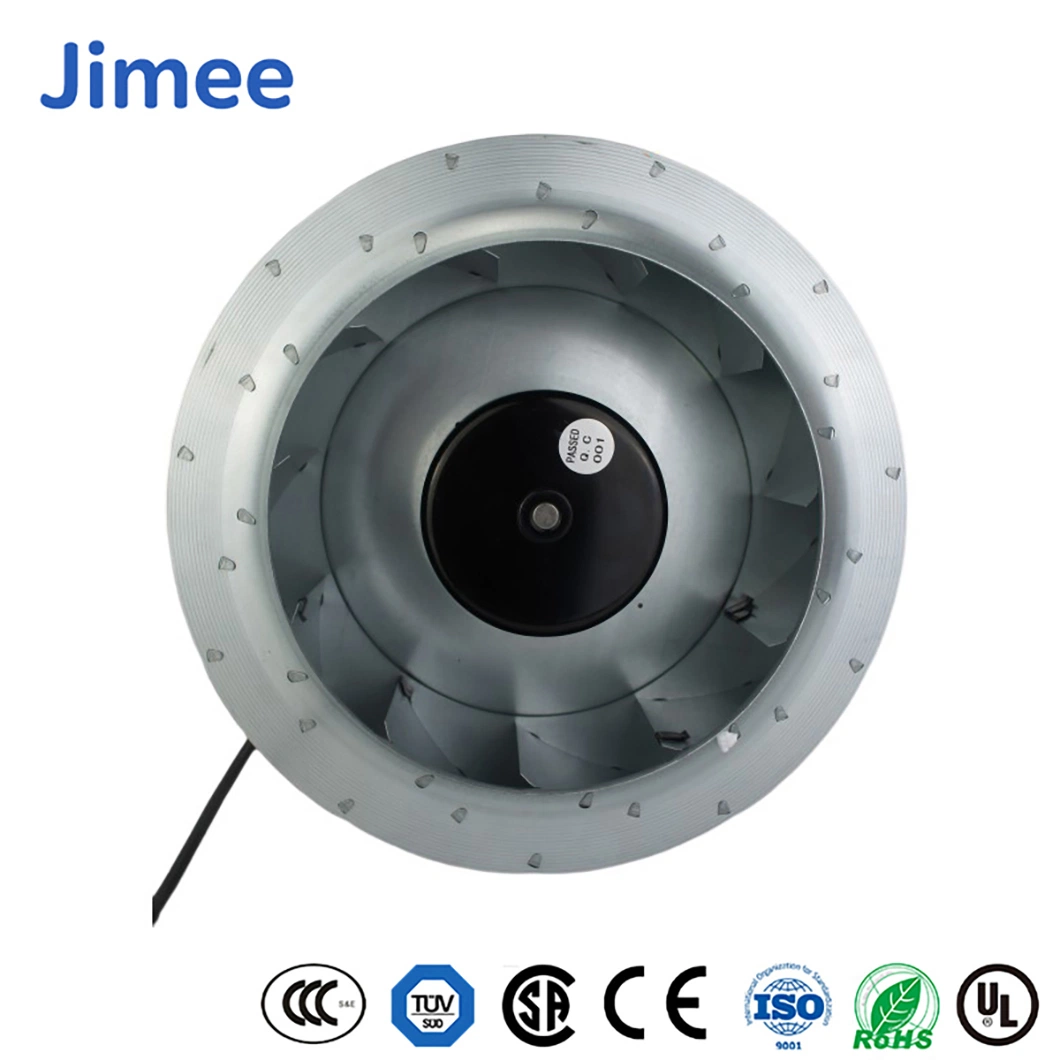 Jimee motor China DC ventilador axial fornecedores Jm108d4a1 1.35 (kg) Peso, blowers centrífugos EC, material PP, tubo axial de 24 polegadas Ventilador para o Ar de refrigeração