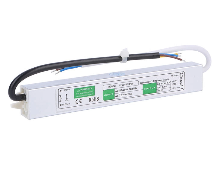 36W 12V 3A IP67 Waterproof Switching Power Supply