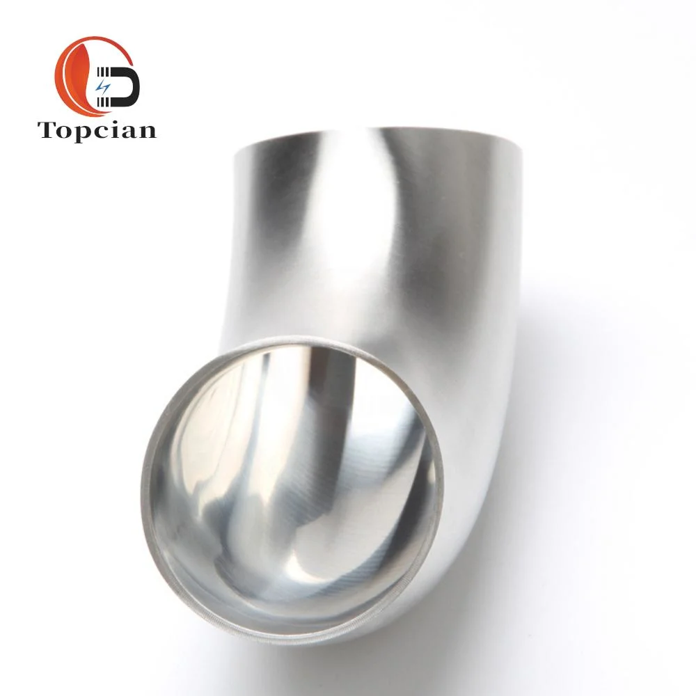 SS304 1" Stainless Steel Dairy Pipe Fitting 90 Degree Elbow Weld Short Bend