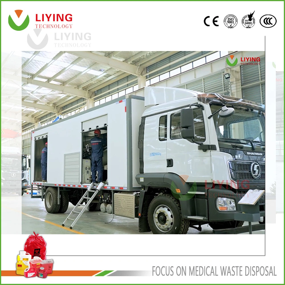 Truck Mounted Clinical Medical Waste Healthcare Clinic on-Site Microwave Steam Treatment Sterilizer