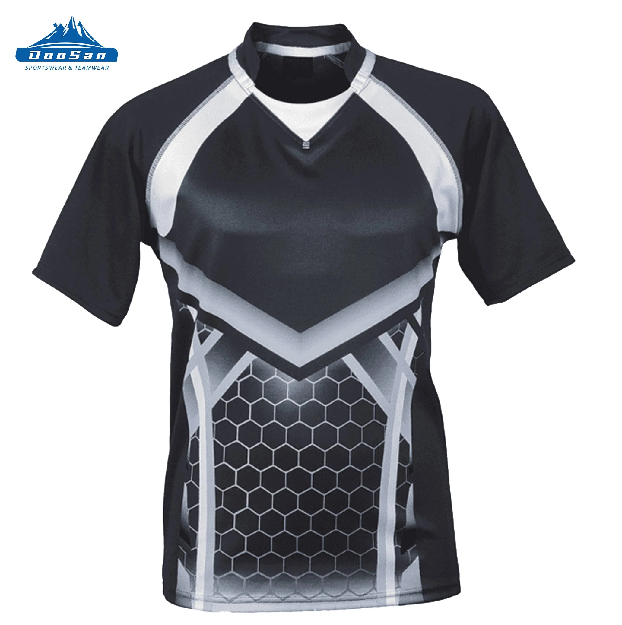 Ropa deportiva personalizada 100% poliéster sublimación Custom Camiseta Rugby Rugby Jersey personalizado