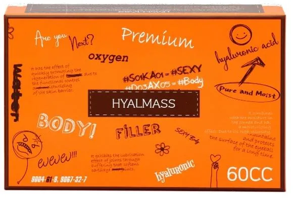 Hyalmass 60ml enchimento de corpo enchimento dérmico de injeção de ácido hialurónico para Buttock peito melhorar tamanho de apresentação efeito duradouro efeito de longa duração Speedy Fill 60 cc