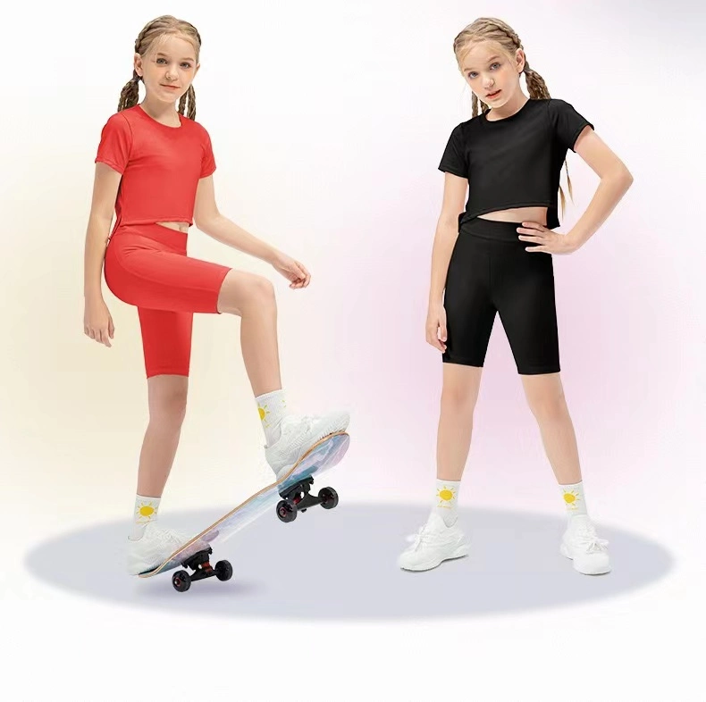 Los niños ropa deportiva Tshirt y Shorts Set 2 piezas Conjunto de ropa de niños GIMNASIO Gimnasio Chándal