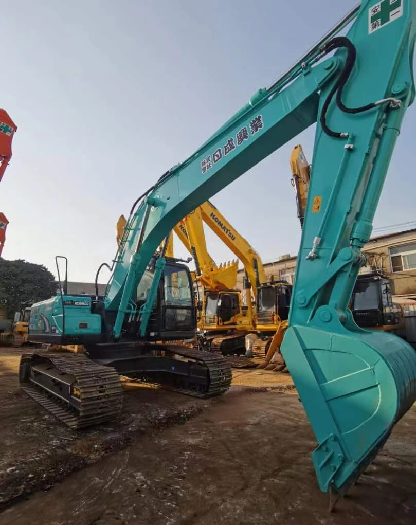 Equipamento de construção de 20 toneladas Sk75/SK210/SK200/SK260/SK350/Sk360, escavadora/escavadora usada Kobelco Sk2K210-10 SK210-8 Escavadora de rastos utilizada