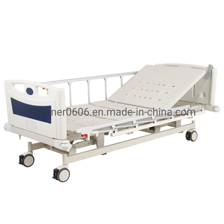 Cama de hospital de hospital de tres funciones Electric Flat cama de paciente de hospital