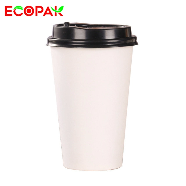 Custom Single Layer Coffee Paper Cup Juice Drink Tea Cup with Lids