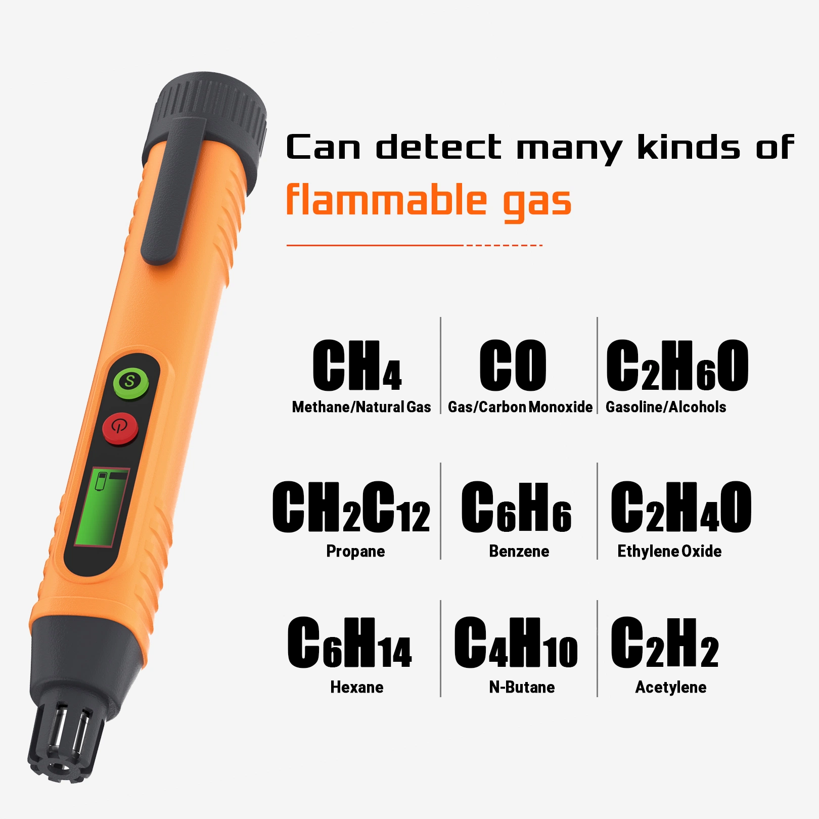 Good Quality High Sensitive Battery Powered Electronic Portable Gas Leak Detector