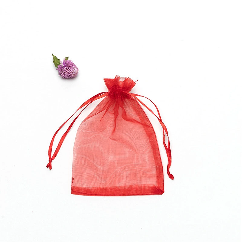 Bolsa de hilo de malla de colores, bolsa promocional de regalo para velas