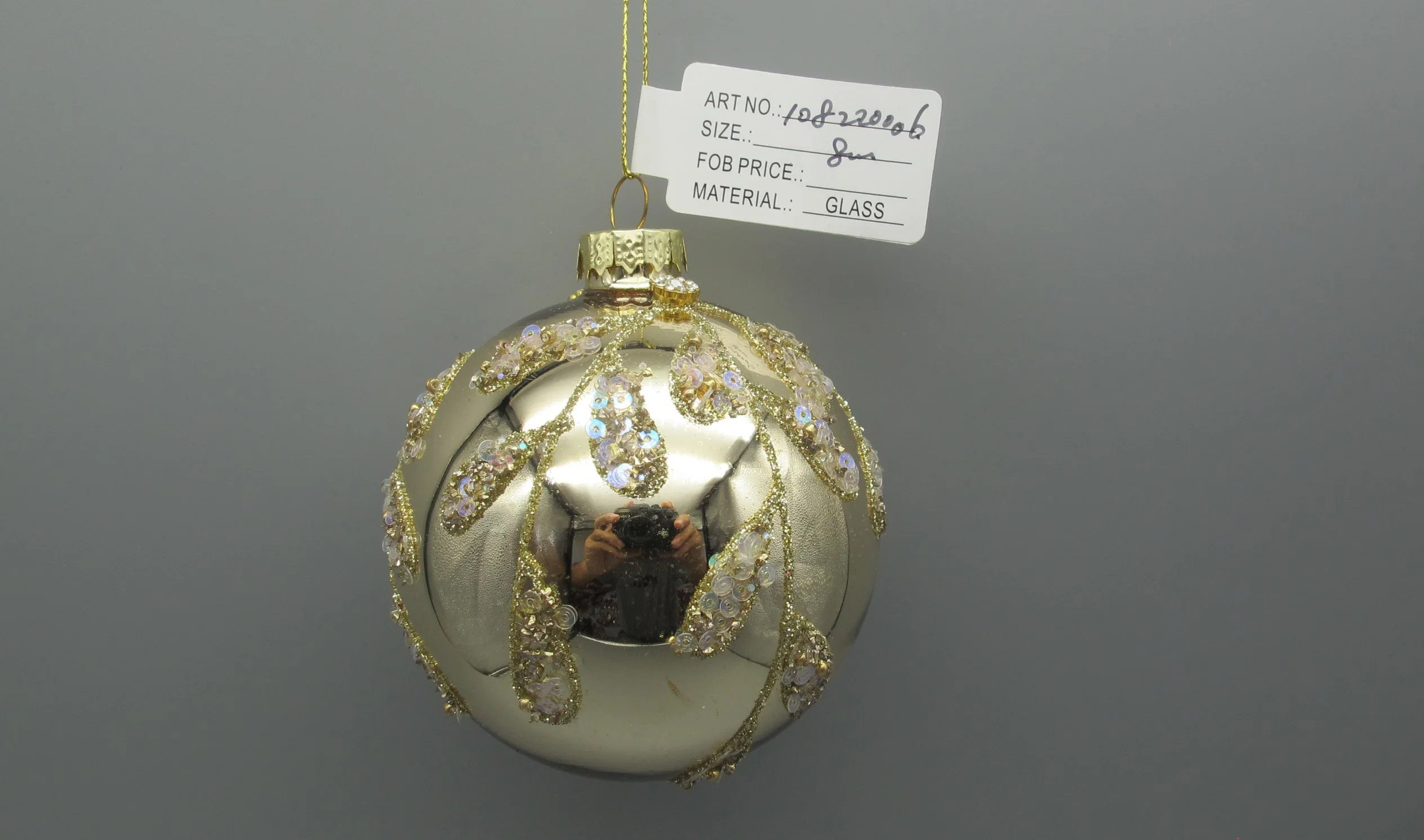 2023 Hand Paiting Glass Ball for Christmas Tree Decoration Home Decoration