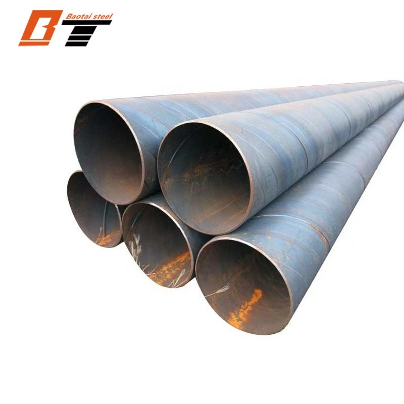 Construcción Use pared gruesa tubería SSAW API apilar soldadura espiral Tubería de acero al carbono API 5L Gas natural utiliza SSAW soldado Tubo de acero