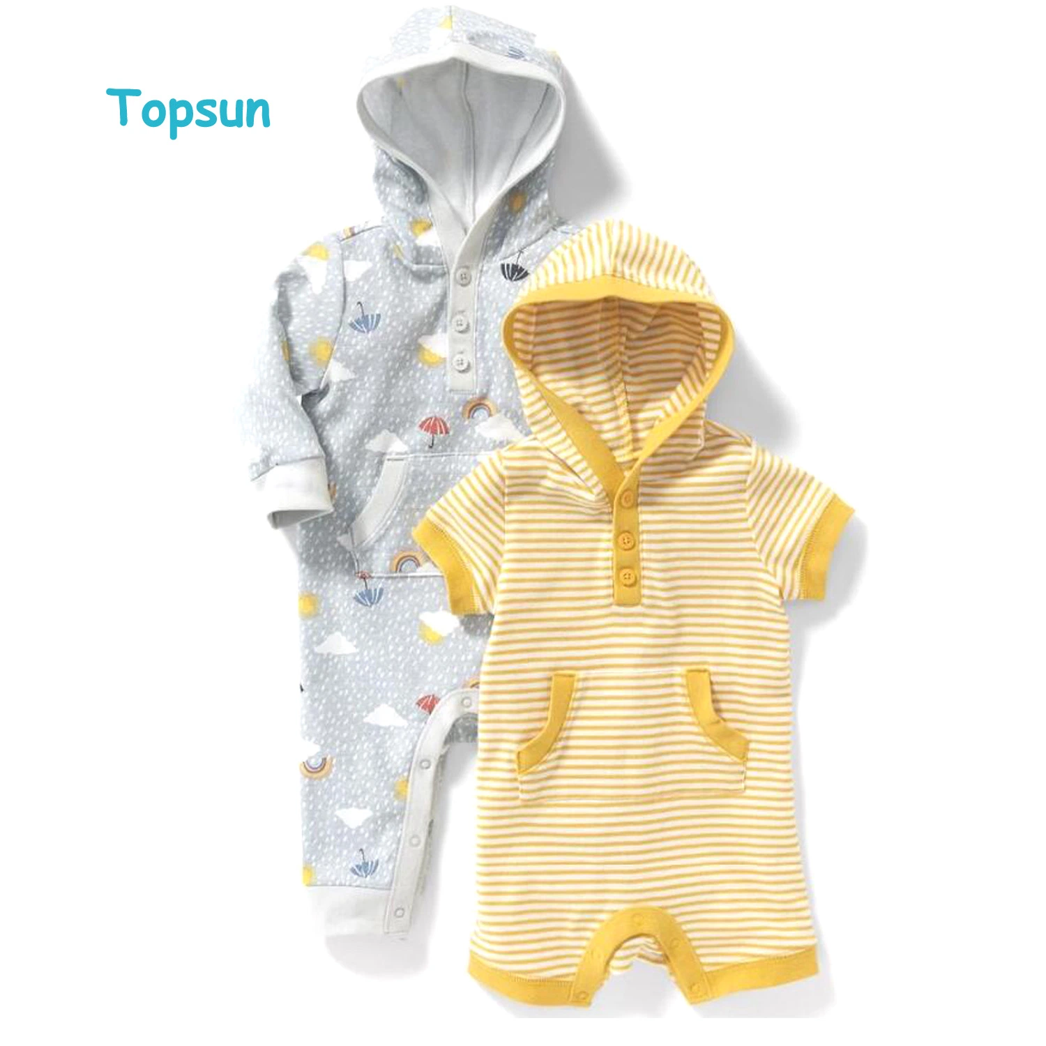 OEM Custom Print Organic Cotton Infant Onesie Baby Suit Apparel