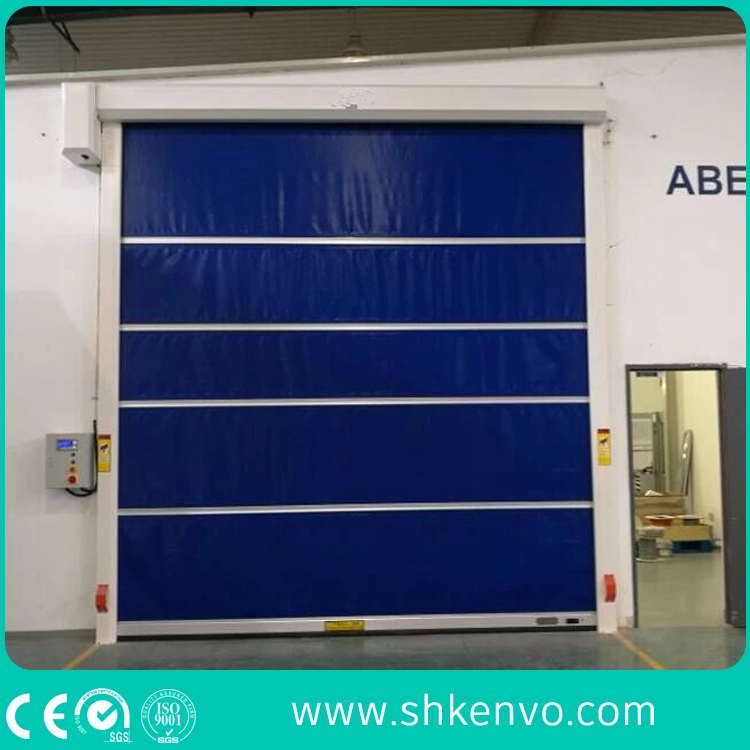 Industrial Automatic PVC Fabric High Speed Performance Fast Acting Rapid Rise Overhead Quick Roll up or Roller Shutter Door for Warehouse Exterior or Interior