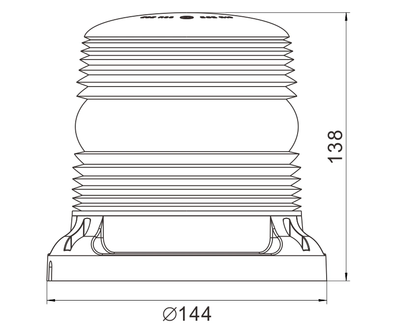 IP69K Waterproof Emergency Flashing LED Beacon Light